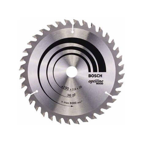 Lama circolare PRO Wood, 190 x 2,6 x 20 mm, T36