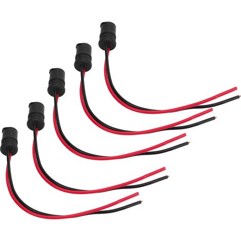 Packung mit 10 T10 W5W LED-Fassungen für Auto- und Motorradlampen. (1/5)