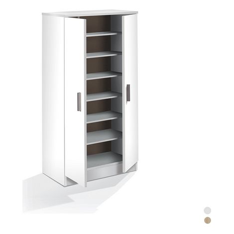 ARMADIO PORTASCARPE 2 ANTE- cm 108x55x36 Bianco- DH- pezzi 1