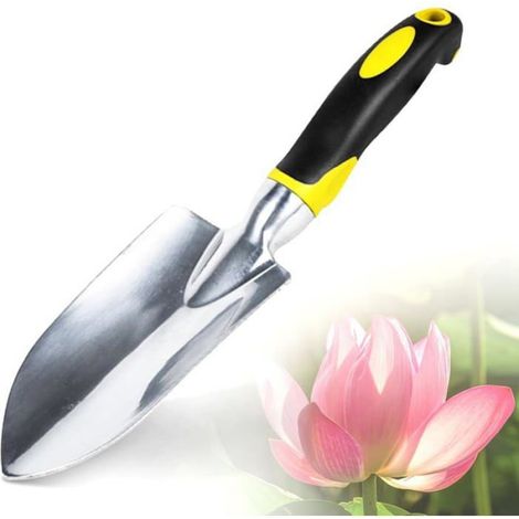 1 Pelle de jardin en aluminium, manche antidérapant, outil désherbage, plantation, balcon