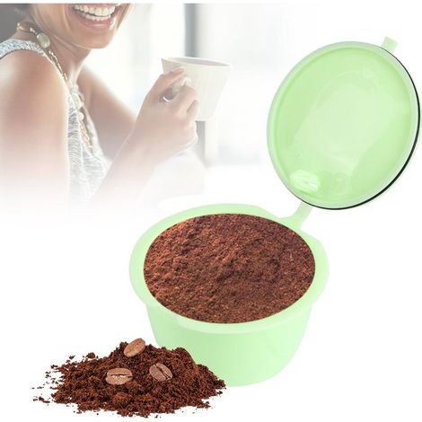Filtri da caffè riutilizzabili in acciaio inox per uso alimentare, compatibili con le macchine Dolce Gusto, accessori ecologici per capsule. (1/4)