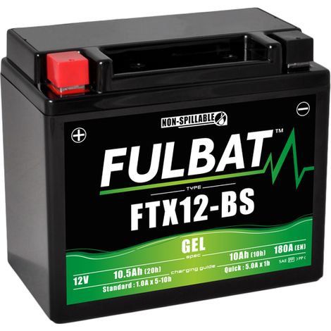 Batería FTX12-BS GEL Fulbat 550922 12V y 10,5Ah (1/2)