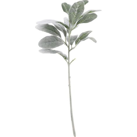10 pièces tiges de fausses oreilles d'agneau réalistes en soie déco flammée vert artificiel pour décoration maison bouquets mariage loisirs créatifs (1/5)