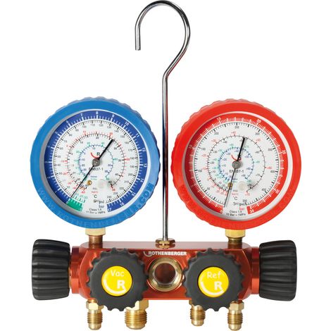 ROTHENBERGER Manifold analogique 4 voies R410A-R32 - 1000001427
