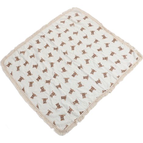 Babydecke mit niedlichem Kreppdruck, weich, leicht und atmungsaktiv, ideal für Kinderzimmer und Kinderwagen. (1/5)