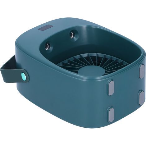 Verstellbarer, tragbarer Elektroventilator mit Sprühfunktion, grün, für Zuhause, Outdoor-Bereich und Studentenwohnheim (1/5)