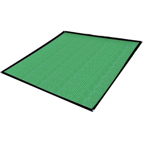 Voile d'ombrage carrée verte, auvent, toile épaisse et respirante pour cour extérieure, 2 x 2 m, 14 broches (1/5)