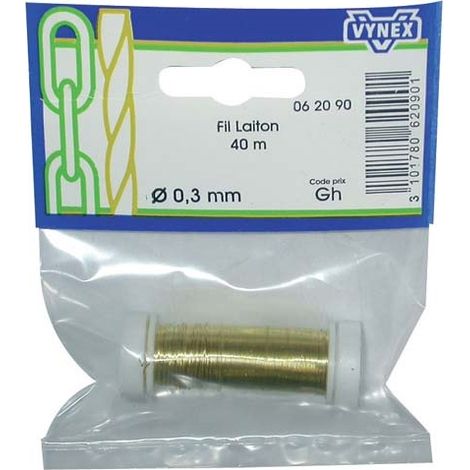 Messingdraht D.0,3 mm x 40 m Sc - Vynex