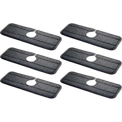 Lot de 6 tapis de robinet de cuisine lavables, résistants à l'usure et absorbants, pour évier et comptoir. (1/5)