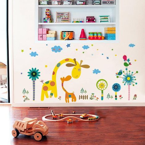 Décoration murale imperméable en forme de cerf mignon - Stickers muraux adhésifs (1/4)