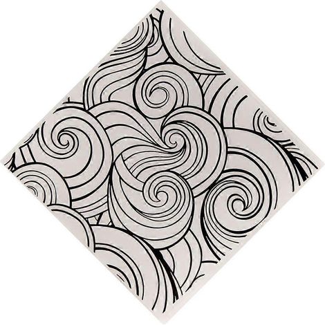 Pochettes à gaufrer transparentes, pochoir à motif tourbillon pour cartes en papier à faire soi-même (1/4)