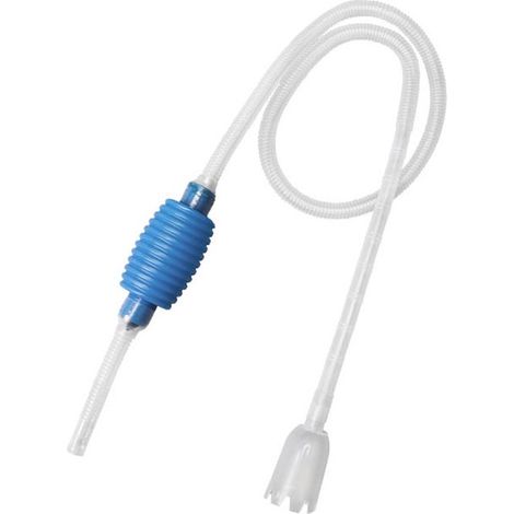 Kit de 2 pièces pour aquarium : changeur d’eau, manuel d’instructions, mini-siphon, tuyau de siphon, pompe, outil de nettoyage. Convient aux petits aquariums. (1/5)
