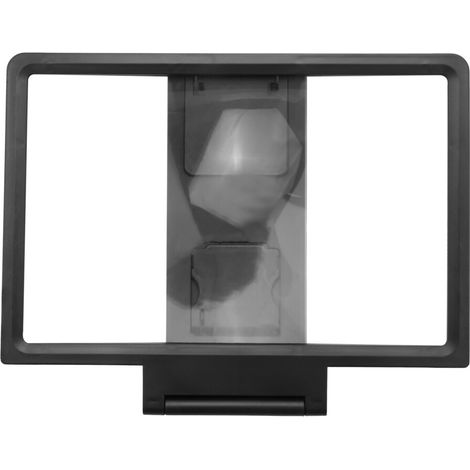 Lente d'ingrandimento 3D per schermo di smartphone, protezione anti-radiazioni con lente d'ingrandimento, con supporto per telefono, adatta a qualsiasi telefono (confezione da 2) (1/4)