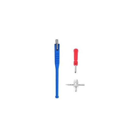 3PCS Demonte Valve Pneu,outils pour valves de pneus, Outil de Démontage de Valve Pneu Voiture Kit de Réparation Valve Core Tire, pour Voiture Moto Extracteur Valve Accessoires Montage Pneus