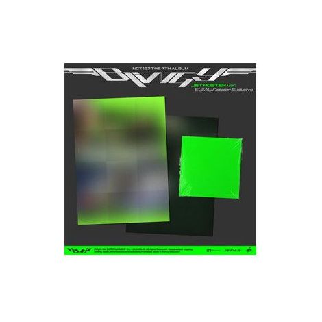 Poster - NONAME - Blingy (NCT 127) - Edizione esclusiva UE - Verde neon su sfondo nero - Rettangolare da appendere