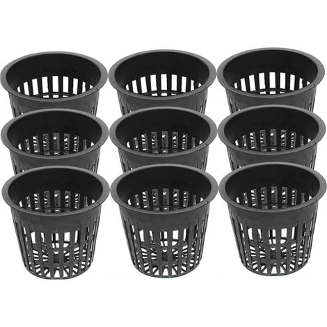Lot de 9 Petits Pots De Pépinière Plastique avec Drainage Pots De Semis pour Plantes Jardinières Transparentes pour Extérieur Ou Intérieur