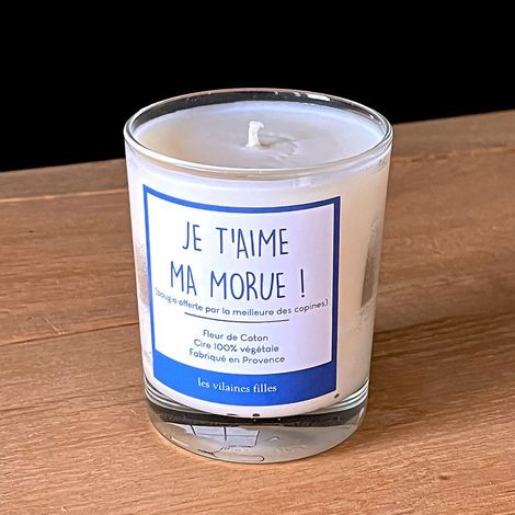 Bougie - LAS CHICAS MALAS - Te quiero, mi morue - Blanco - Contemporáneo - Diseño