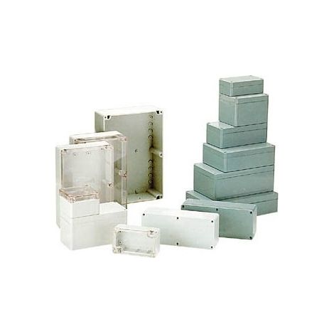 Coffret etanche en abs - gris fonce 222 x 146 x 75mm