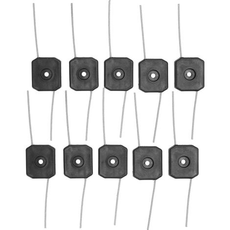 Juego de 10 cabezales de corte de 1,5 mm para bordes de jardín y césped de plástico y alambre
