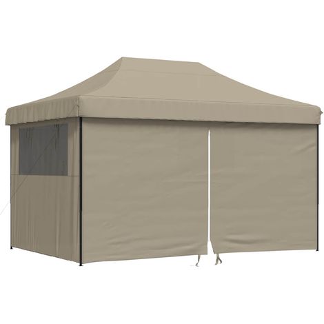 Carpa de Fiesta Taupé 292 x 440 x 315 cm Tela Oxford vidaXL