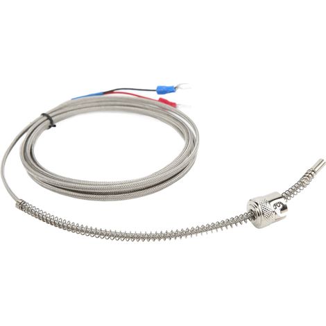 Sonde de température thermocouple de type K, robuste, résistante aux interférences et à la corrosion, de 2 mètres. (1/5)