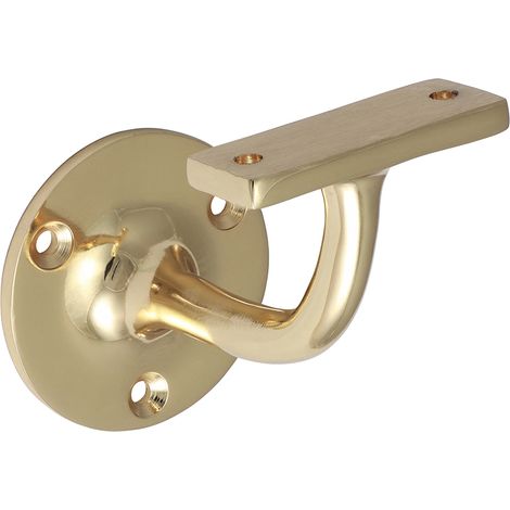 TIMCO Handrail Bracket Polished Brass - 64mm