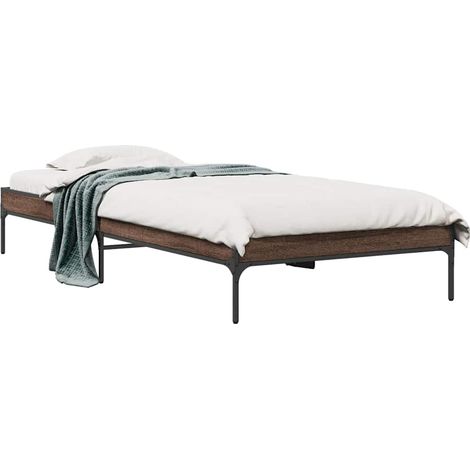 Maison Exclusive - Giroletto Rovere Marrone 75x190 cm Legno Multistrato e Metallo (1/5)