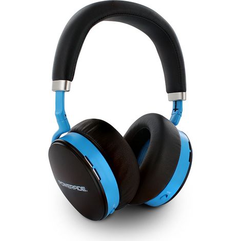 Cuffie audio con riduzione attiva del rumore ANC - nero e blu - POWERADE (1/5)