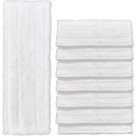 Lot de 8 Bonnette Nettoyeur Vapeur Pour Karcher Easy Fix SC2, SC3, SC4 Bonnettes Lingettes de Rechange Chiffons en Microfibre Lingettes Remplacement pour le Nettoyeur à Vapeur Serpillere Balai Vapeur (1/5)