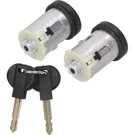 Verrou de porte cylindre avec 2 clés, pièce de rechange en alliage d'aluminium, compatible Peugeot Expert/806 (1/5)