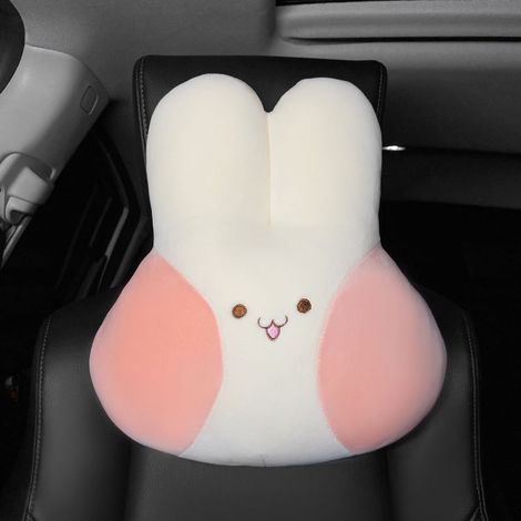 d appui tête de voiture Lapin rose Doux et hypoallergénique (1/4)