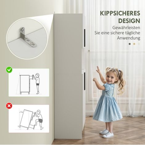 MEUBLIV Küchenschrank 79x40x175 cm Weiß – Stauraum mit Mikrowellennische (1/5)