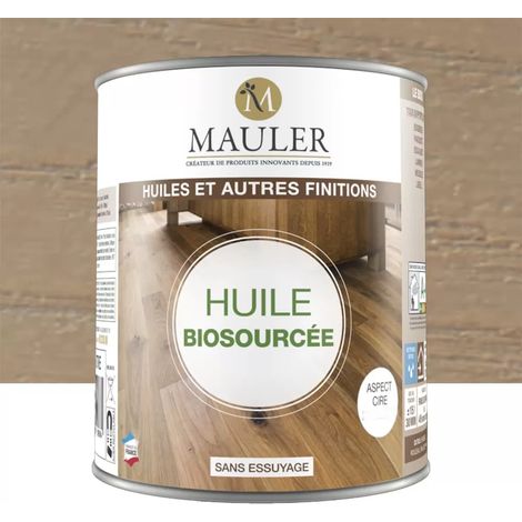 Huile biosourcée MAULER Gris taupe ciré 0,25 L