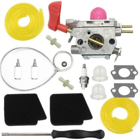 Ensemble Carburateur C1U-W43 pour Souffleur de Feuilles VS-2 BVM200FE GBV345 avec Tuyau, Filtre, Bulle d'Huile et Tournevis- (1/4)