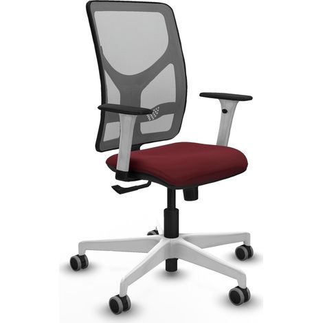 Sedia da ufficio piqueras y crespo Motilla grigio rete e similpelle (1/2)