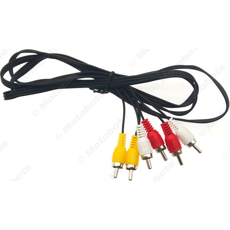 Car RCA audio/video AV cable, set-top box six-pin cable, RCA speaker connection cable, 1.5 meters. (1/4)