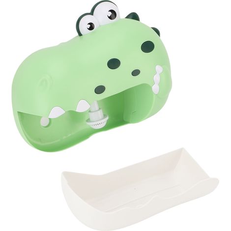 Machine à bulles de bain dinosaure mignon souffleur de bulles automatique jouet de bain électrique avec musique (1/5)