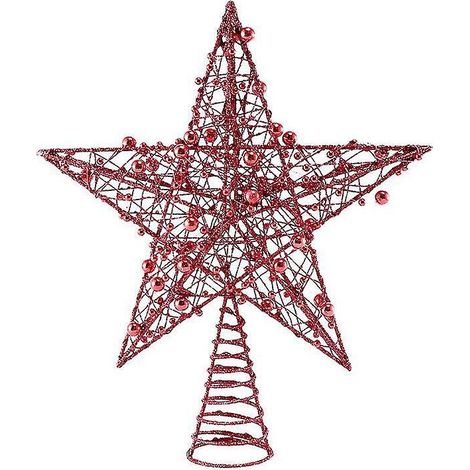 1 étoile décorative pour sapin de Noël (magasin/maison) (1/3)