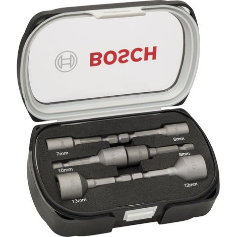Bosch Professional 2608551079 - Chiavi a bussola 6,7,8,10,12,13mm: 50mm: set, nero (1/2)