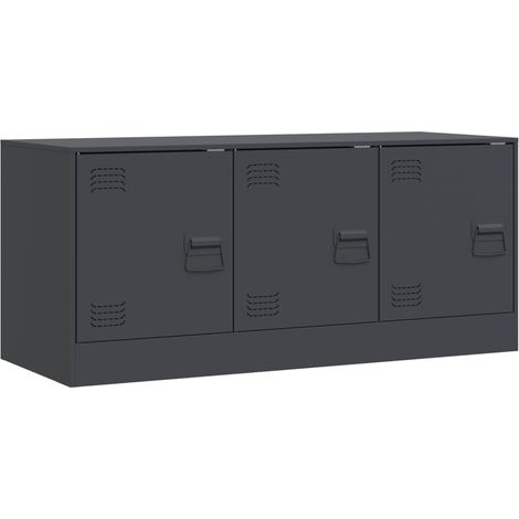 Maison Exclusive - TV-Schrank Anthrazit 99x39x44 cm Stahl
