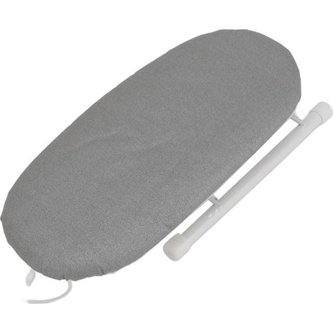 Table à repasser de table résistante à la chaleur, pliable et portable, mini table à repasser avec accessoires de repassage pour la maison et les voyages, grise