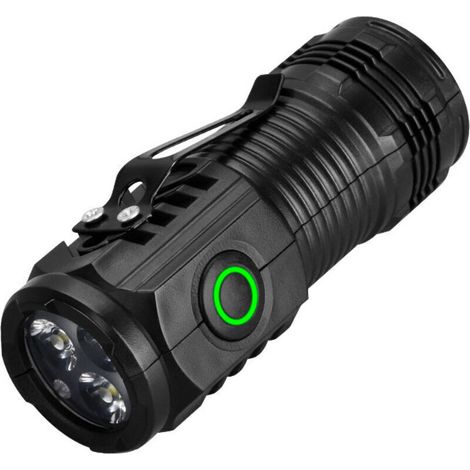 Ulisem Lumière LED à Main Mini Lampe de Poche LED Portable Haute avec clip，luminosité 3Modes Handheld Light for Home Emergénices Camping Specialty Lighting [Classe énergétique A]