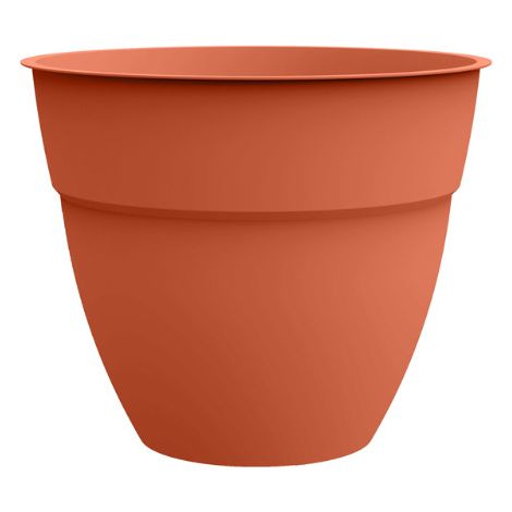 Pot de fleur rond Osaka Ø 40 x H.34,3 cm Orange terre battue - Eda