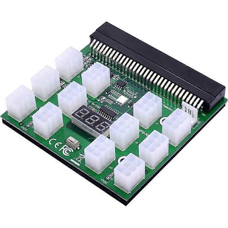 Lot de 12 câbles graphiques PCI-e 6 broches de 50 cm pour carte graphique et serveur de minage. (1/5)