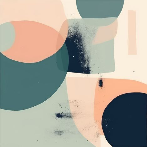 Papier peint panoramique - Abstrait - 130 cm x 130 cm (1/2)