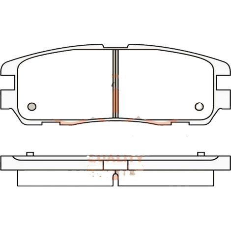 KIT PASTIGLIE FRENO POSTERIORI compatibile con GREAT WALL HOVER H5 / PASTIGLIE FRENANTI AUTO OEM 704-24011X , / SOSTITUZIONE DIRETTA / BASSA POLVERE / SILENZIOSO