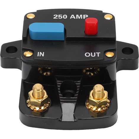 Disjoncteur à réarmement manuel pour système audio de voiture, bateau, camion, bus, 250 A (1/5)