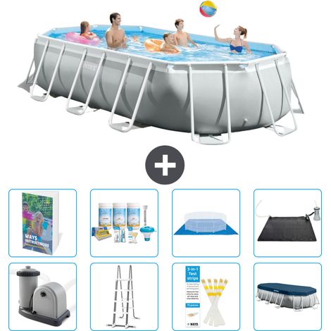 Prism Frame Pool Oval - 503x274x122 cm - 9-teilig S632