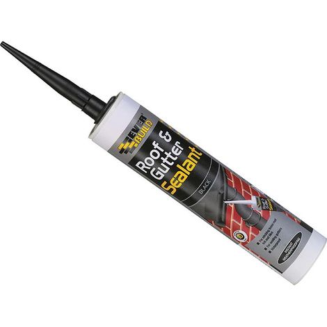 Everbuild Everflex Roof and Gutter Sealant Black 295 ml (Pack of 24) (1/4)