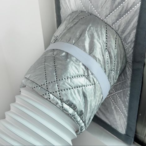 25x100cm Joint de fenêtre climatiseur mobile kit isolation air chaud aluminium réfléchissant imperméable (1/5)